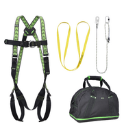 Kratos Complete set valbeveiliging Daken Antival harnas Werkpositielijn 2m Ankerstrop