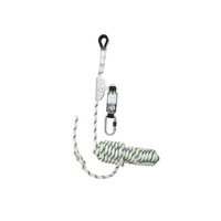 Kratos Complete set valbeveiliging Comfort-Plus Daken Veiligheidslijn lijnklem 10 Ankerstrop Stalen karabijnhaak