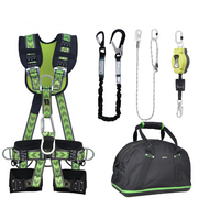 Kratos Complete set valbeveiliging Comfort-Plus Allround Valstopblok 6m Werkpositielijn 2m Leeflijn in elastische band