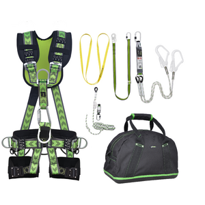 Complete set valbeveiliging Comfort-Plus Y-leeflijn 1.5m met veiligheidslijn 10m en werkpositielijn 2m
