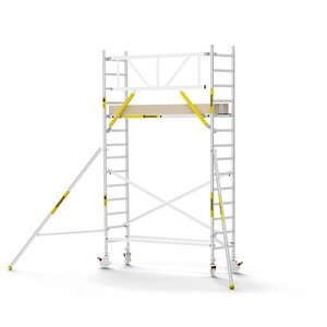 MAANDDEAL: Panthera PRO met enkele voorloopleuning 75x245x5,2m werkhoogte carbon vloer