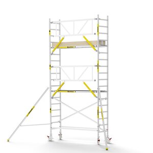 MAANDDEAL: Panthera PRO met enkele voorloopleuning 75x245x6,2m werkhoogte carbon vloer