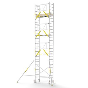 MAANDDEAL: Panthera PRO met enkele voorloopleuning 75x185x9,2m werkhoogte carbon vloer