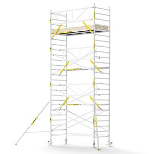 MAANDDEAL: Panthera PRO met enkele voorloopleuning 135x305x8,2m werkhoogte carbon vloer