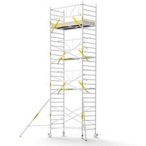 MAANDDEAL: Panthera PRO met enkele voorloopleuning 135x245x9,2m werkhoogte carbon vloer