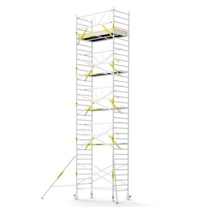 MAANDDEAL: Panthera PRO met enkele voorloopleuning 135x245x11,2m werkhoogte carbon vloer