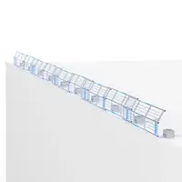 Euroscaffold SGS Slim Plus dakrandbeveiliging 27 mtr complete set plat dak Euroscaffold SGS Slim Plus dakrandbeveiliging 27 mtr complete set plat dak