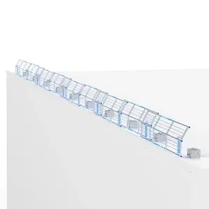 Euroscaffold SGS Slim Plus dakrandbeveiliging 27 mtr complete set plat dak Euroscaffold SGS Slim Plus dakrandbeveiliging 27 mtr complete set plat dak