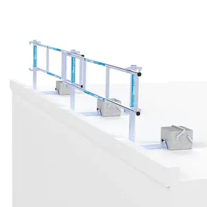 Euroscaffold SGS Slim dakrandbeveiliging 6 mtr complete set plat dak Euroscaffold SGS Slim dakrandbeveiliging 6 mtr complete set plat dak