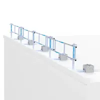 Euroscaffold SGS Slim dakrandbeveiliging 12 mtr complete set plat dak Euroscaffold SGS Slim dakrandbeveiliging 12 mtr complete set plat dak