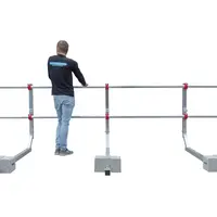 Euroscaffold SGS Prime 9 mtr dakrandbeveiligingsset plat dak Euroscaffold SGS Prime 9 mtr dakrandbeveiligingsset plat dak