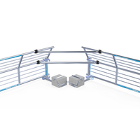 Euroscaffold SGS Slim (Plus) dakrandbeveiliging koppelschoor set (2 stuks) hoek plat dak