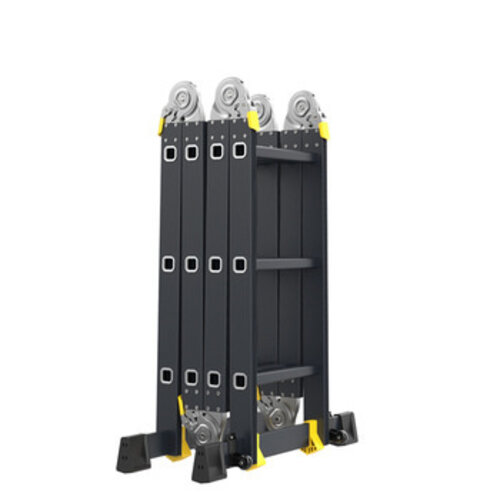 Vouwladder 4x4 met wieltjes en platform