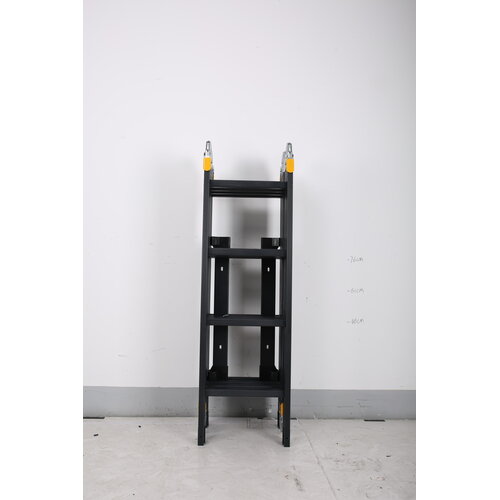 Vouwladder 4x4 met wieltjes en platform