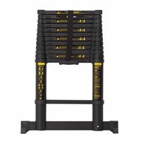 Telescoopladder black 3,8 meter Telescoopladder black 3,8 meter