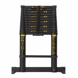 Telescoopladder black 3,8 meter Telescoopladder black 3,8 meter