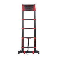 Telescoopladder Black/Red 3,2 meter Telescoopladder Black/Red 3,2 meter