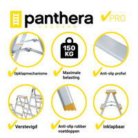 Panthera huishoudtrap dubbel 2x3 treden