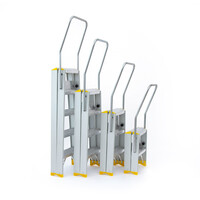 Panthera Premium dubbele trap 2x8 treden Panthera Premium dubbele trap 2x8 treden