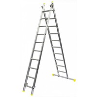 Panthera ladder dubbel recht 2 x 14 sporten + gevelrollen Panthera ladder dubbel recht 2 x 14 sporten + gevelrollen