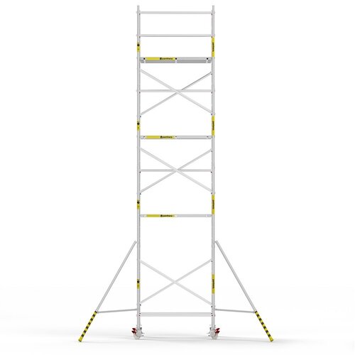 Panthera Afsluitbare Steigeraanhanger + Basic Rolsteiger 135 x 190 x 9,2m werkhoogte