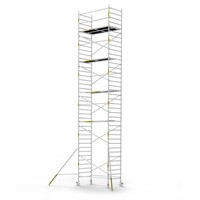 Panthera Afsluitbare Steigeraanhanger + Basic Rolsteiger 135 x 250 x 12,2m werkhoogte