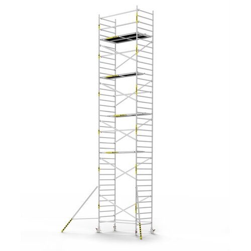 Panthera Afsluitbare Steigeraanhanger + Basic Rolsteiger 135 x 250 x 12,2m werkhoogte