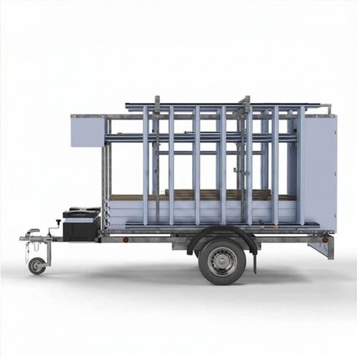 Panthera Afsluitbare Steigeraanhanger + Basic Rolsteiger 135 x 250 x 6,2m werkhoogte