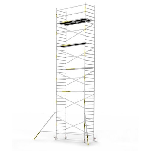 Panthera Afsluitbare Steigeraanhanger + Basic Rolsteiger 135 x 305 x 12,2m werkhoogte