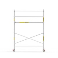 Panthera Afsluitbare Steigeraanhanger + Basic Rolsteiger 135 x 305 x 5,2m werkhoogte