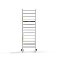 Panthera Afsluitbare Steigeraanhanger + Basic Rolsteiger 135 x 305 x 5,2m werkhoogte