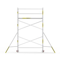 Panthera Afsluitbare Steigeraanhanger + Basic Rolsteiger 135 x 305 x 6,2m werkhoogte