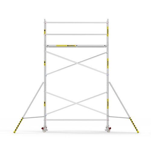 Panthera Afsluitbare Steigeraanhanger + Basic Rolsteiger 135 x 305 x 6,2m werkhoogte