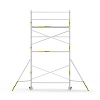 Panthera Afsluitbare Steigeraanhanger + Basic Rolsteiger 135 x 305 x 7,2m werkhoogte