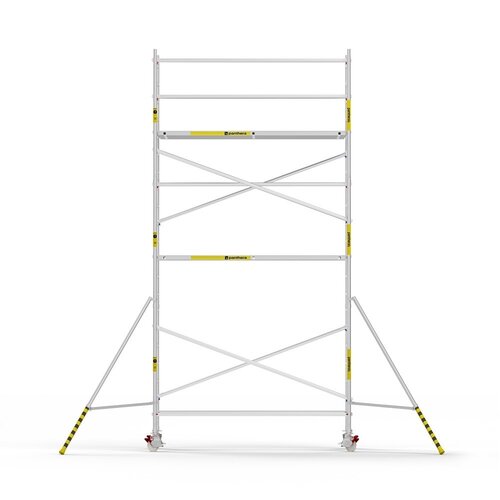 Panthera Afsluitbare Steigeraanhanger + Basic Rolsteiger 135 x 305 x 7,2m werkhoogte