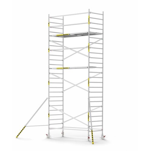 Panthera Afsluitbare Steigeraanhanger + Basic Rolsteiger 135 x 305 x 8,2m werkhoogte