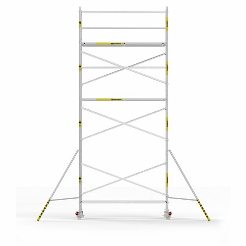 Panthera Afsluitbare Steigeraanhanger + Basic Rolsteiger 135 x 305 x 8,2m werkhoogte