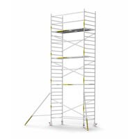 Panthera Afsluitbare Steigeraanhanger + Basic Rolsteiger 135 x 305 x 9,2m werkhoogte