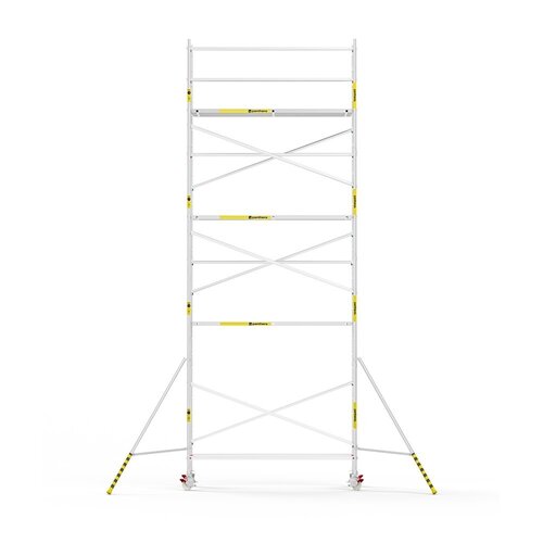 Panthera Afsluitbare Steigeraanhanger + Basic Rolsteiger 135 x 305 x 9,2m werkhoogte