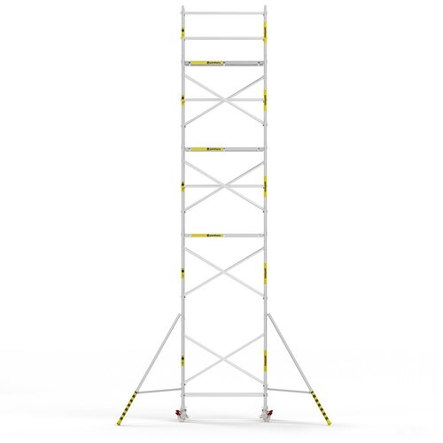 Panthera Afsluitbare Steigeraanhanger + Basic Rolsteiger 75 x 190 x 10,2m werkhoogte