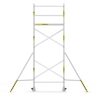 Panthera Afsluitbare Steigeraanhanger + Basic Rolsteiger 75 x 190 x 6,2m werkhoogte