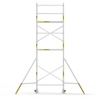 Panthera Afsluitbare Steigeraanhanger + Basic Rolsteiger 75 x 190 x 7,2m werkhoogte