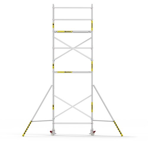 Panthera Afsluitbare Steigeraanhanger + Basic Rolsteiger 75 x 190 x 7,2m werkhoogte