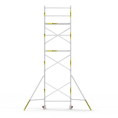 Panthera Afsluitbare Steigeraanhanger + Basic Rolsteiger 75 x 190 x 8,2m werkhoogte
