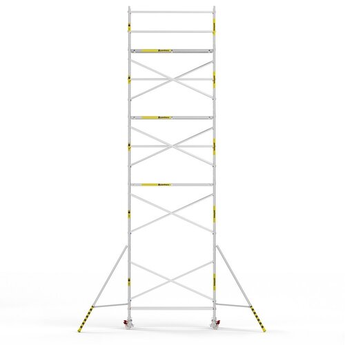 Panthera Afsluitbare Steigeraanhanger + Basic Rolsteiger 75 x 250 x 10,2m werkhoogte