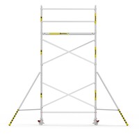 Panthera Afsluitbare Steigeraanhanger + Basic Rolsteiger 75 x 250 x 6,2m werkhoogte
