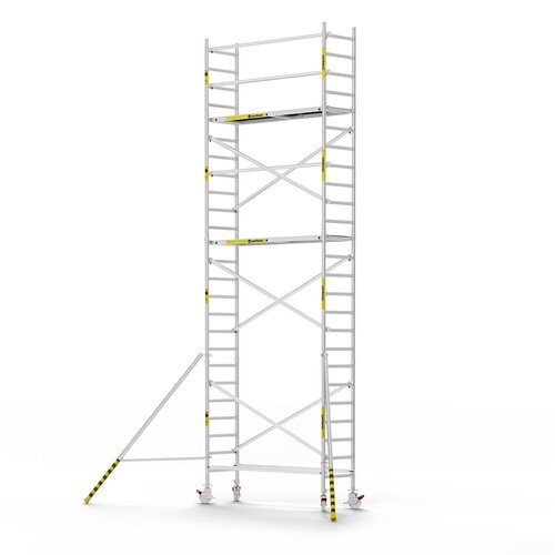 Panthera Afsluitbare Steigeraanhanger + Basic Rolsteiger 75 x 250 x 8,2m werkhoogte