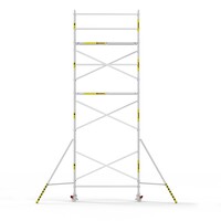 Panthera Afsluitbare Steigeraanhanger + Basic Rolsteiger 75 x 250 x 8,2m werkhoogte