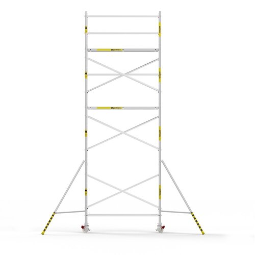 Panthera Afsluitbare Steigeraanhanger + Basic Rolsteiger 75 x 250 x 8,2m werkhoogte