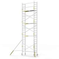 Panthera Afsluitbare Steigeraanhanger + Basic Rolsteiger 75 x 250 x 9,2m werkhoogte